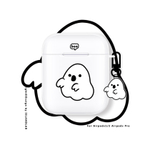 Cute ghost original personality applies airpods1 2 generation pro protected shell three generations of Apple Bluetooth headphone sleeve