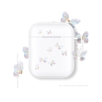 ins butterfly personality creative applicable airpods pro protective sleeves 2 3 generations of apple Bluetooth headphones Soft shell cover