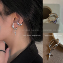 European and American cold wind ear bone clip personality simple ear clip female earless ins niche design advanced earrings summer