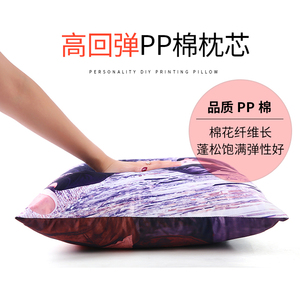 来图定做双面可印真人照片抱枕头diy定制作图片男私人女ins网红款