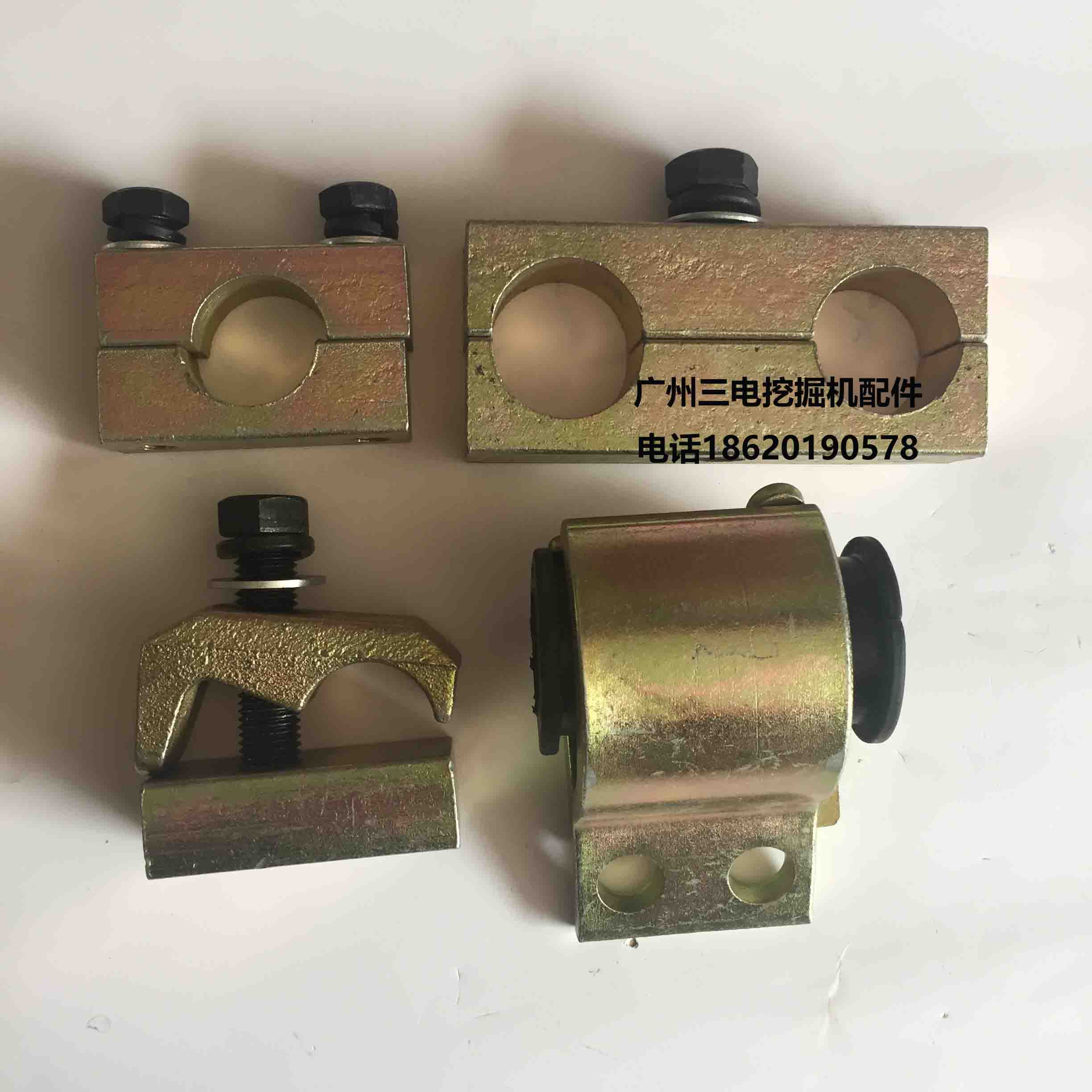 正品挖掘机配件油管管夹管卡重型紧固件液压管夹船用管夹电线管夹