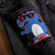 Daddy pants female loose straight spring models 2020 new wave of printing waist was thin harem pants Ms. jeans child Daddy pants female loose straight spring models 2020 new wave of printing waist was thin harem pants Ms. jeans child