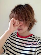 French shopkeeper local purchase Saint James striped shirt Sea soul shirt Short-sleeved T-shirt thick cotton