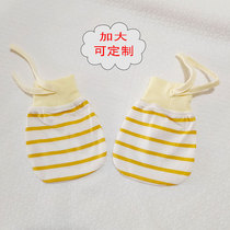 Baby gloves baby anti-scratch gloves anti-biting fingers eating hand correction gloves lace cotton spring and summer 0-3 customized