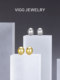 Vigg Small Silver Bean Gold Earring for Women 925은 바늘과 귀 피어싱 다목적 패션 인기있는 귀걸이 간단한 틈새 디자인 Vigg Small Silver Bean Gold Earring for Women 925은 바늘과 귀 피어싱 다목적 패션 인기있는 귀걸이 간단한 틈새 디자인