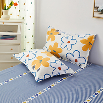 Pure cotton all-cotton twill pillow headgear 48 x 74cm set to make cartoon children little fresher single pair of clothes