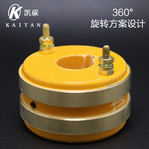 Two-ring collector ring Two-way conductive slip ring Packaging machine foam machine accessories slip ring assembly complete set of scheme design