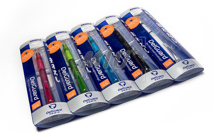miu文具 日本zebra斑马delguard不断芯考试自动铅笔p-ma85 0.