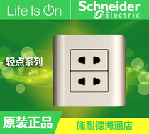 Schneider Switch Socket Light Point Sink Intoxication Gold Light Point Gold Four Holes Socket Bipolar Two-Hole Socket Panel