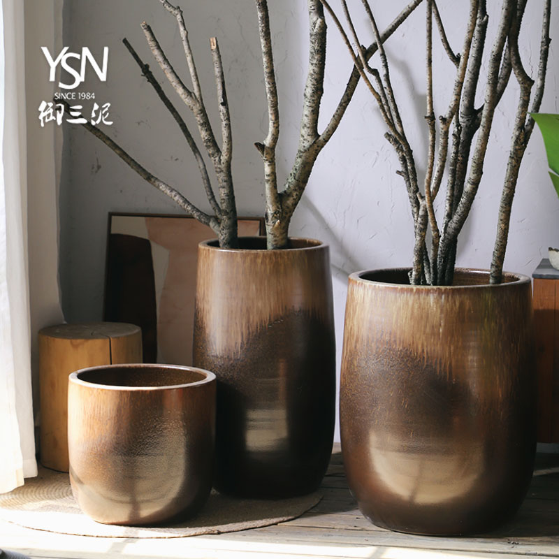 Wide expressions using Nordic vase flowerpot contracted combination packages mailed to restore ancient ways ceramic oversized home sitting room hydroponic money plant