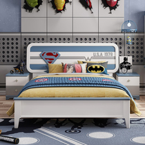 Child Bed Boy Single Bed 1 5 m Kid Bed Cartoon Boy Bed Nordic Brief Modern Teen Bed
