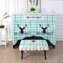 (Piano Hood Full Pack) Nordic Cartoon Piano Hood Open Design Yamaha Piano Dust Resistant Full Cover Scarves