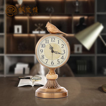 Fenglan love European style clock creative clock clock mute creative retro American decorative ornaments quartz clock