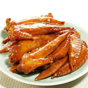 熟食 卤味熟食真空小包装零食秘制鸡翅尖 酱香辣鸡翅500g