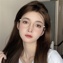 Ultra light ins and wind Korean glasses myopia women anti-blue light radiation vegan face small accessories with a degree of eye frame