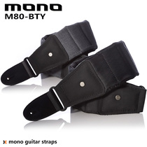 MONO Guitar Strap GS1 Black Shark Leather Smooth Waterproof Guitar Strap Bass Strap