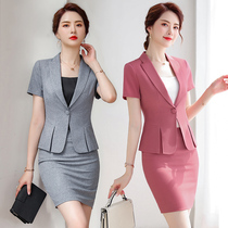 Beauty salon female stylish high - end beauty faculty front desk professional suit female summer 2020 short sleeves