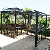 Outdoor Pavilion Grape rack Villa courtyard garden leisure pavilion outdoor terrace open-air rooftop by pergola