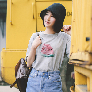 西瓜味夏天纯棉T恤