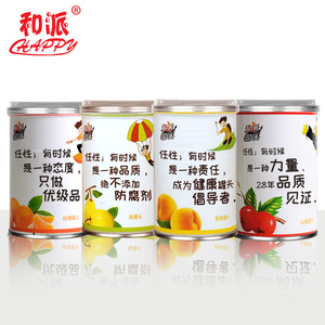 和派新鲜水果黄桃橘子雪梨山楂罐头混组合装批发整箱425g*5罐包邮