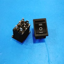 KCD1-203 Ship Type Switch Rocker Power Supply Black Six Pot Three Gear 6 Pot 3 Gear 21*15 Boat Shape Switch