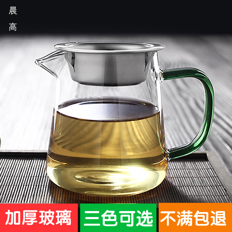 Morning high heat - resistant thickening glass fair keller of tea ware and a cup of tea kelp) suit kung fu tea tea set