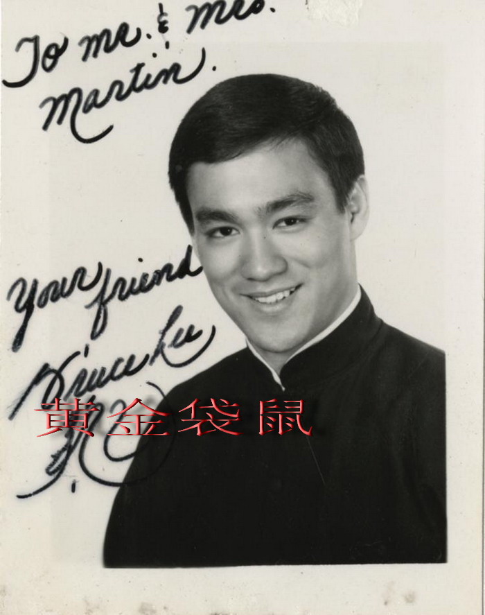 Only 6 inch photo Bruce Bruce LEE autograph y print signature photo early