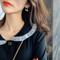 Winter recommended 2021 new earrings Korean Net red retro earrings female senior design personality niche earrings