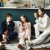 Winter couple pajamas coral velvet thickened winter women flannel long-sleeved suit autumn and winter mens home clothes
