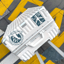 Suitcase Woman Muted High Face Value Aluminum Frame Pull Bar Box Man 24 inch student durable and sturdy password boarding suitcase