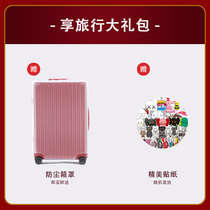 A suitcase dust cover and a cartoon sticker