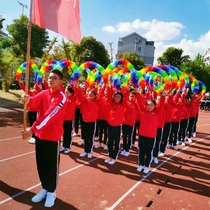 Opening ceremony of the opening ceremony of the games Phalanx Hand-held props Kindergarten morning exercise equipment Hand-held props Dance wreath