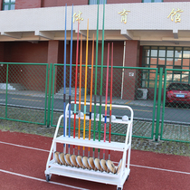 Mobile shot put car standard gun car discus cart placing shelf three-in-one multifunctional track and field equipment transport vehicle