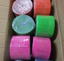 Roll corrugated paper wavy lace corrugated paper decorative base background paper color corrugated paper corrugated headwear paper