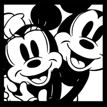 Tide Card Rug Black & White Mitch Minnie Memorial Style Animation Personality Bedside Blanket Living Room Bedroom Home Big Cloakroom