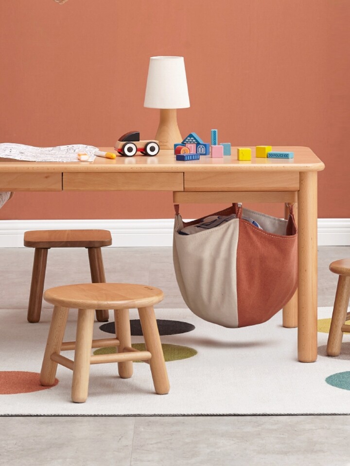 源氏木语实木儿童学习桌手工桌