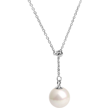 Pearl Pendant Female 925 Sterling Silver Y-chain Clavicle Chain Korean Simple Necklace Wild Single Fashion Shell Bead Pendant Pearl Pendant Female 925 Sterling Silver Y-chain Clavicle Chain Korean Simple Necklace Wild Single Fashion Shell Bead Pendant