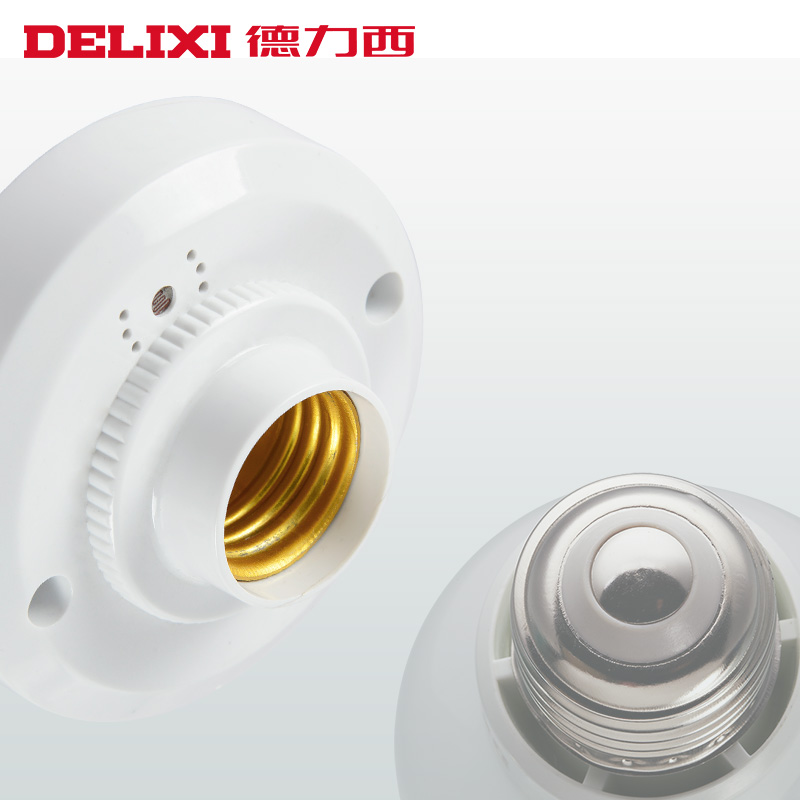 delixi acousto optic switch lamp holder corridor delay induction led energy saving lamp voice control switch e27 screw head