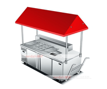 Milk tea shop equipment full set of ground stalls Net red snack machine mobile wheel commercial with battery rechargeable start-up