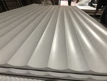 Begonia wood products wave board inner semicircle 8cm wave density board pvc solid wood living room cabinet door background