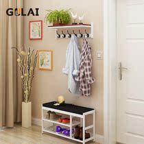 Hanging hanger wall-mounted wall Multifunction Minimalist Modern Genguan Bedroom Cloakroom Cloakroom Entrance Door Shelve Hook Hook