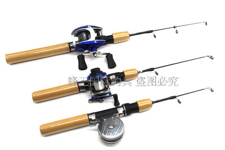 Ice удочкой 0631小海竿1米1.5米便携超短江杆迷你钓鱼竿抛竿远投筏竿冰钓杆