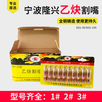 Ningbo Longxing G01-30 100 type cutting gun torch accessories All copper acetylene propane cutting nozzle Flame cutting nozzle