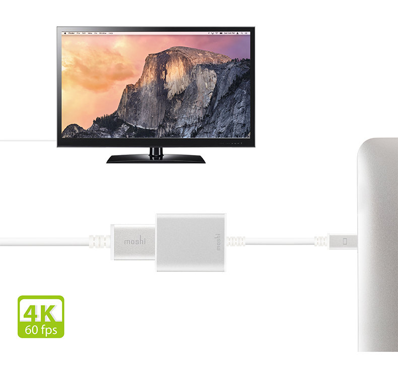 Apple аудио-, видео- кабель Moshi Mini DP HDMI 4K для Apple аудио-, видео- кабель Moshi Mini DP HDMI 4K для Moshi