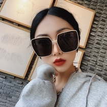 2020 Korean version of new box white polarized sunglasses female round face driving mirror driving anti ultraviolet sun glasses tide