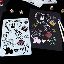 Creative Skeleton Theme Drawing Board Diy Album Making Accessories Tools Materials Couple Hand Painting Template