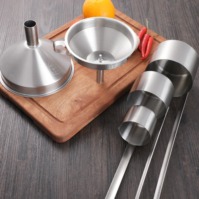 ouleduo refueling funnel 304 stainless steel wine hanging filter mesh spoon household large-caliber wine grape wine whisk