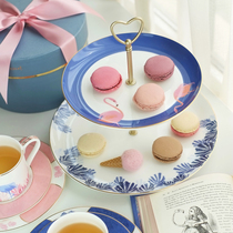 (TaDah suddenly) flamingo ins Wind afternoon tea snack dessert rack fruit plate jewelry frame wedding gift