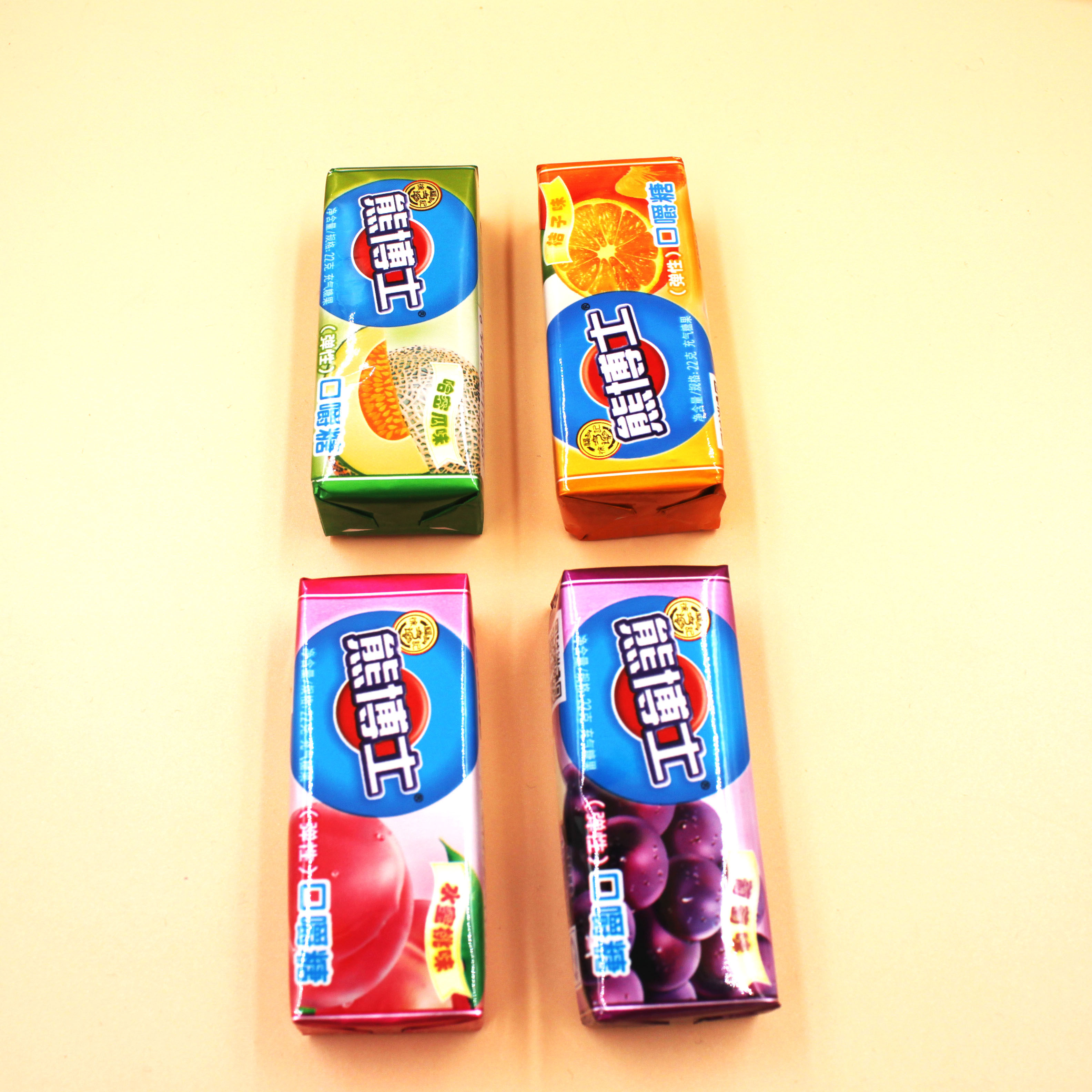 徐福记熊博士口嚼糖22克*12条休闲零食糖果多种口味4盒包邮