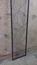 American iron partition restaurant living room screen office entry to the masonry hollow carved flower leaf customization